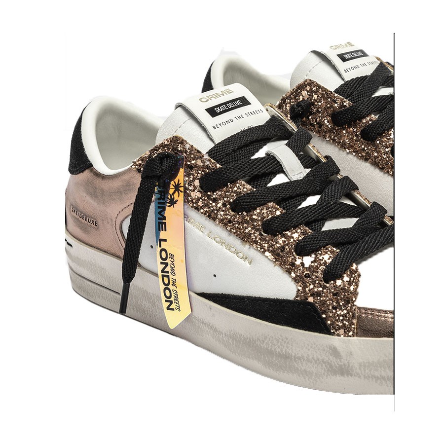 Crime London sneakers SK8 Deluxe Ambre glam