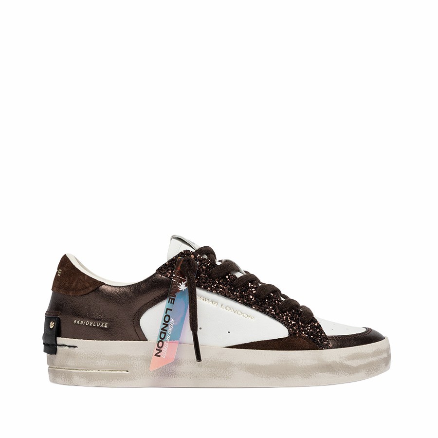 Crime London SK8 Deluxe Cocoa Mist sneakers