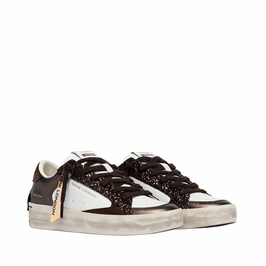 Crime London SK8 Deluxe Cocoa Mist sneakers