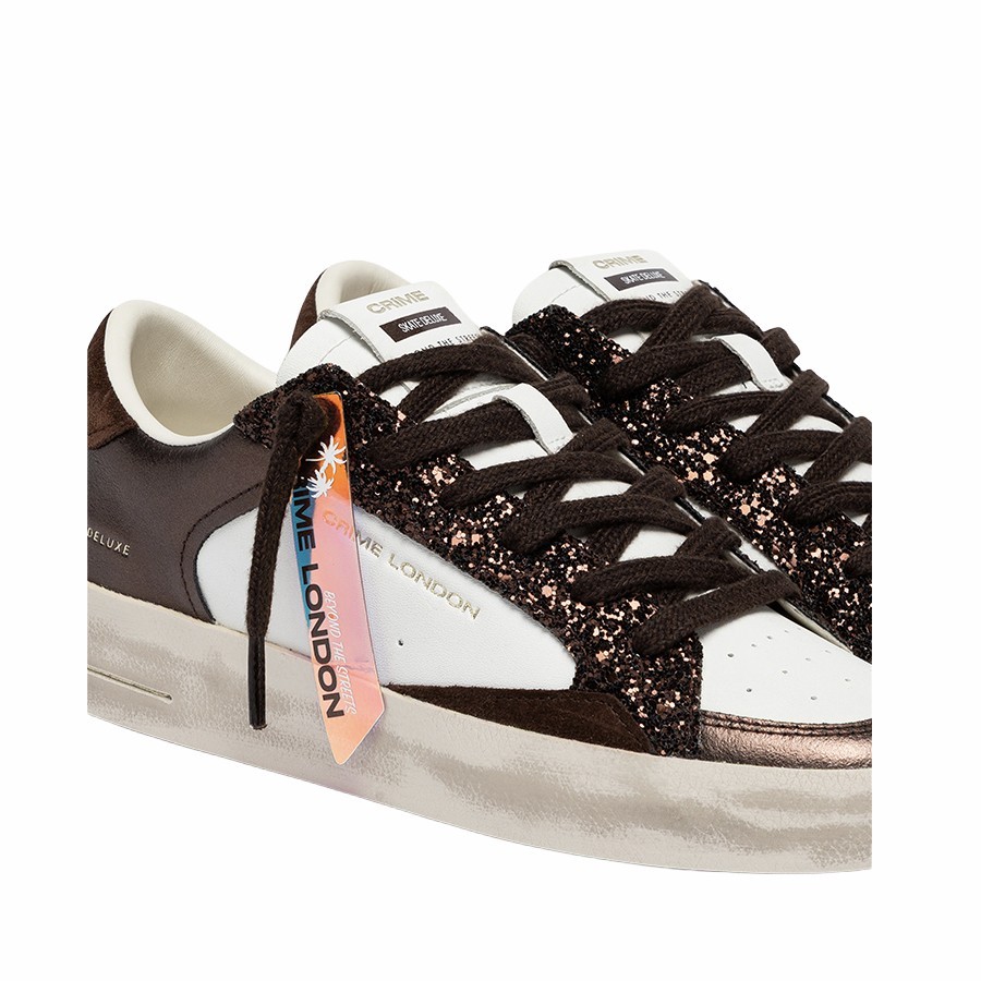 Crime London SK8 Deluxe Cocoa Mist sneakers