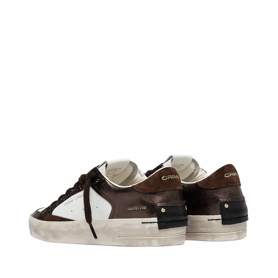 Crime London SK8 Deluxe Cocoa Mist sneakers