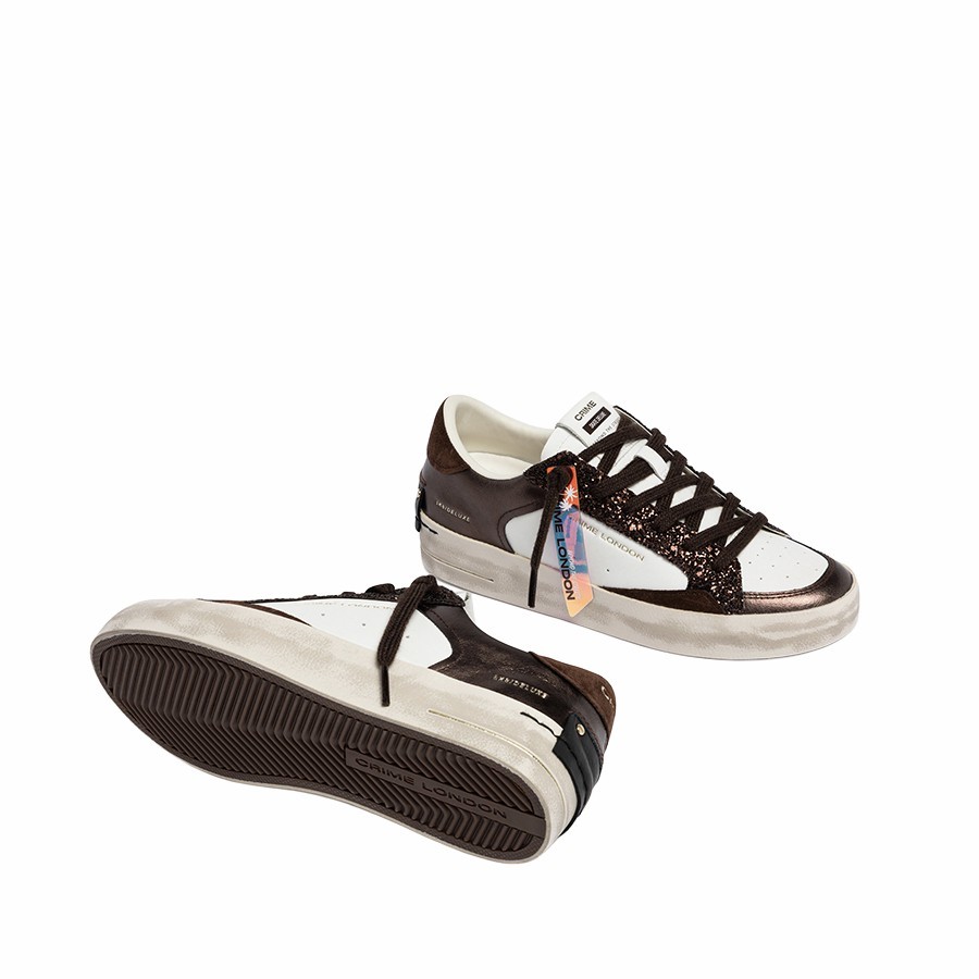 Crime London SK8 Deluxe Cocoa Mist sneakers
