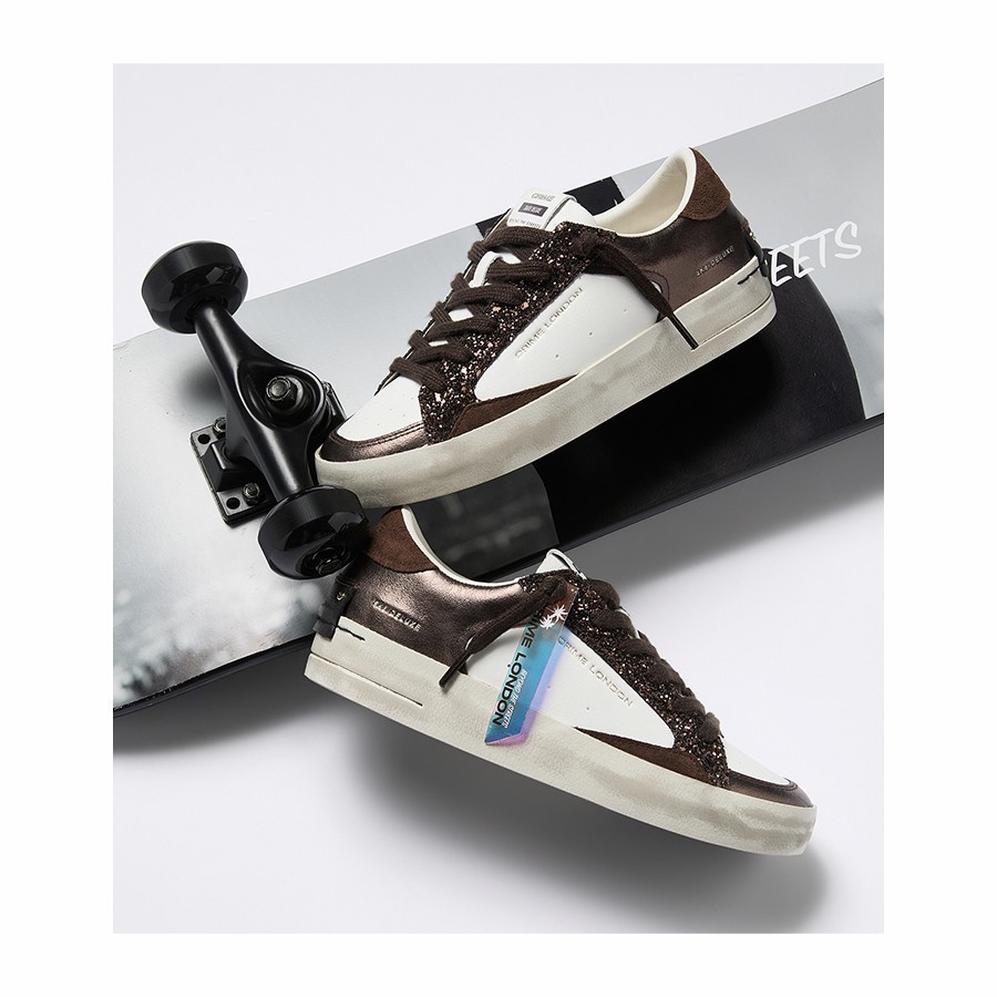 Crime London sneakers SK8 Deluxe Cocoa Mist