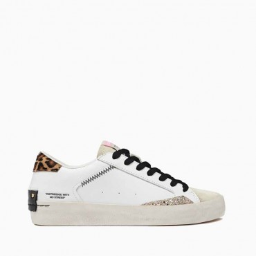 Crime London sneakers Distressed savage white