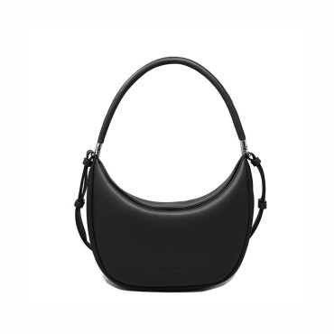 Vic Matiè Anastasia small hobo bag in black leather