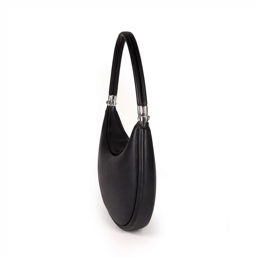 Vic Matiè Anastasia small hobo bag in black leather