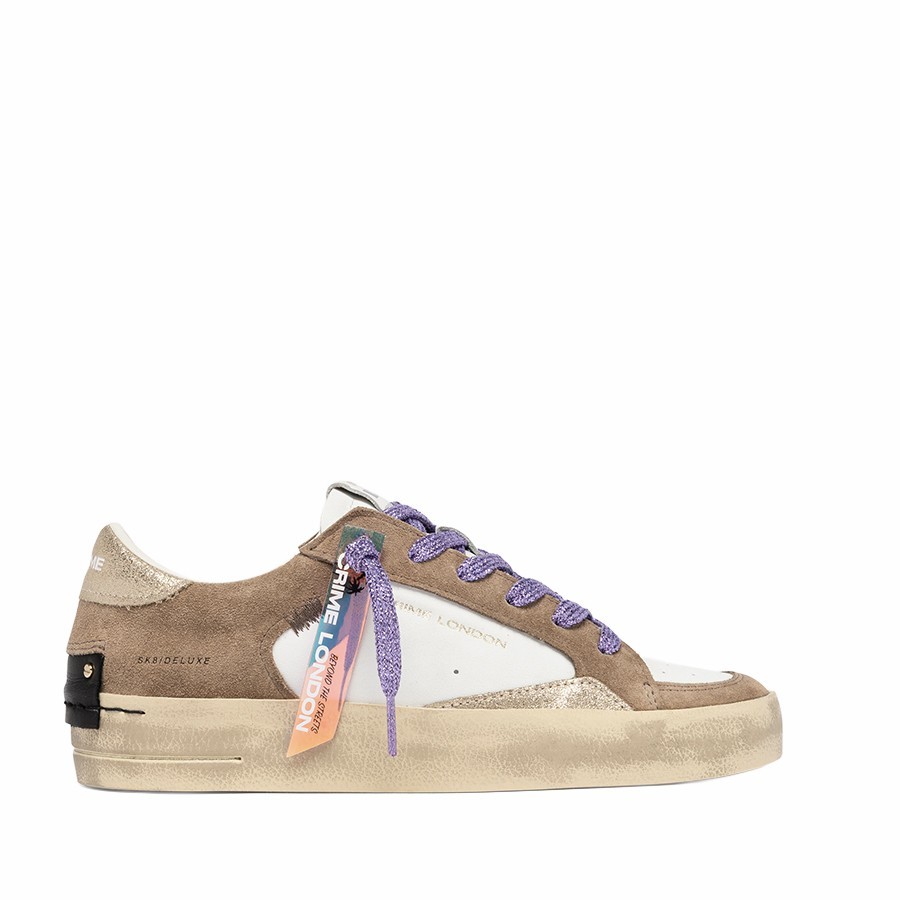 Crime London sneakers donna SK8 Deluxe Toffee Liliac