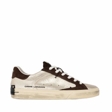Crime London Deconstructed Amber Gold women's sneakers