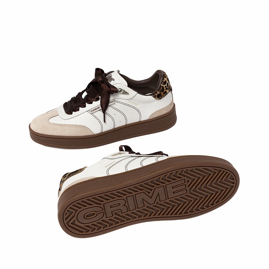Crime London sneakers donna Wembley Cocoa Wild