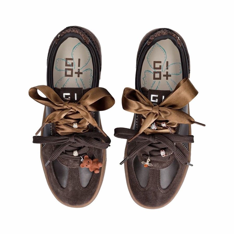 Gio+ sneaker Blue1048 combi brown