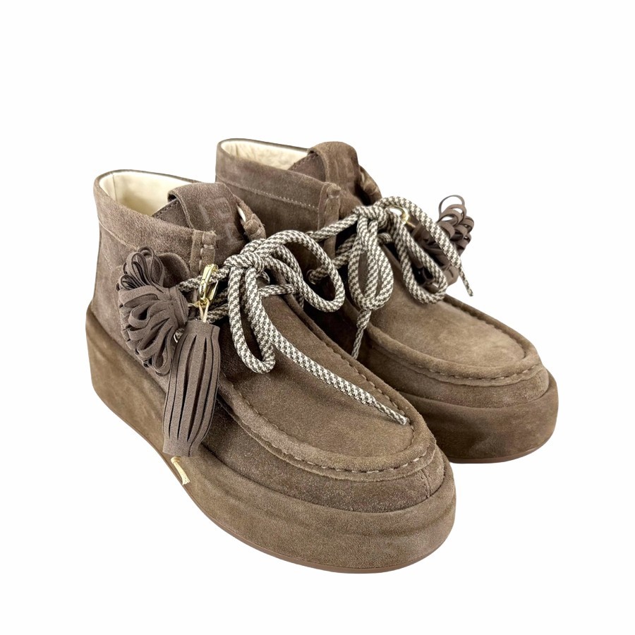 Gio+ sneaker Lola04 combi tortora
