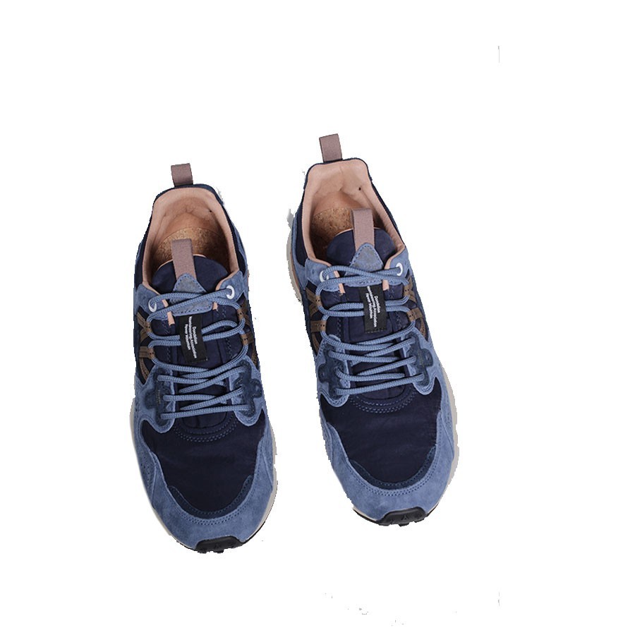 Flower mountain Yamano3  SUEDE/NYLON Blue-Brown