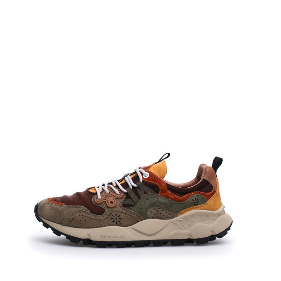 Flower mountain Yamano3 SUEDE/NYLON Taupe-brown