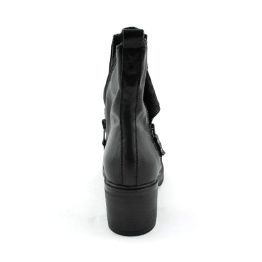 Mjus polacchino 2 zip pelle camoscio fondo gomma 248205