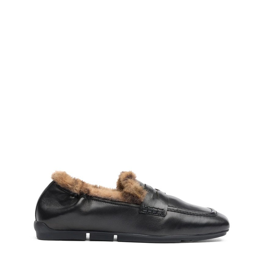 ASH moccasin BARKLEYFUR black