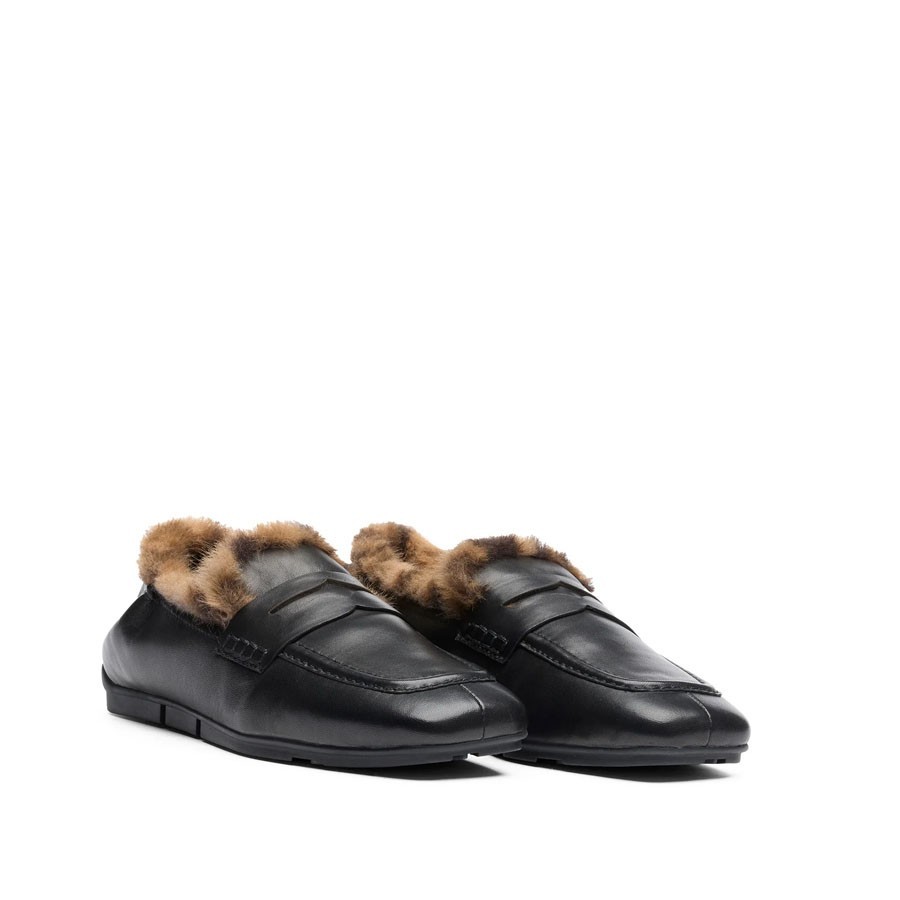 ASH moccasin BARKLEYFUR black