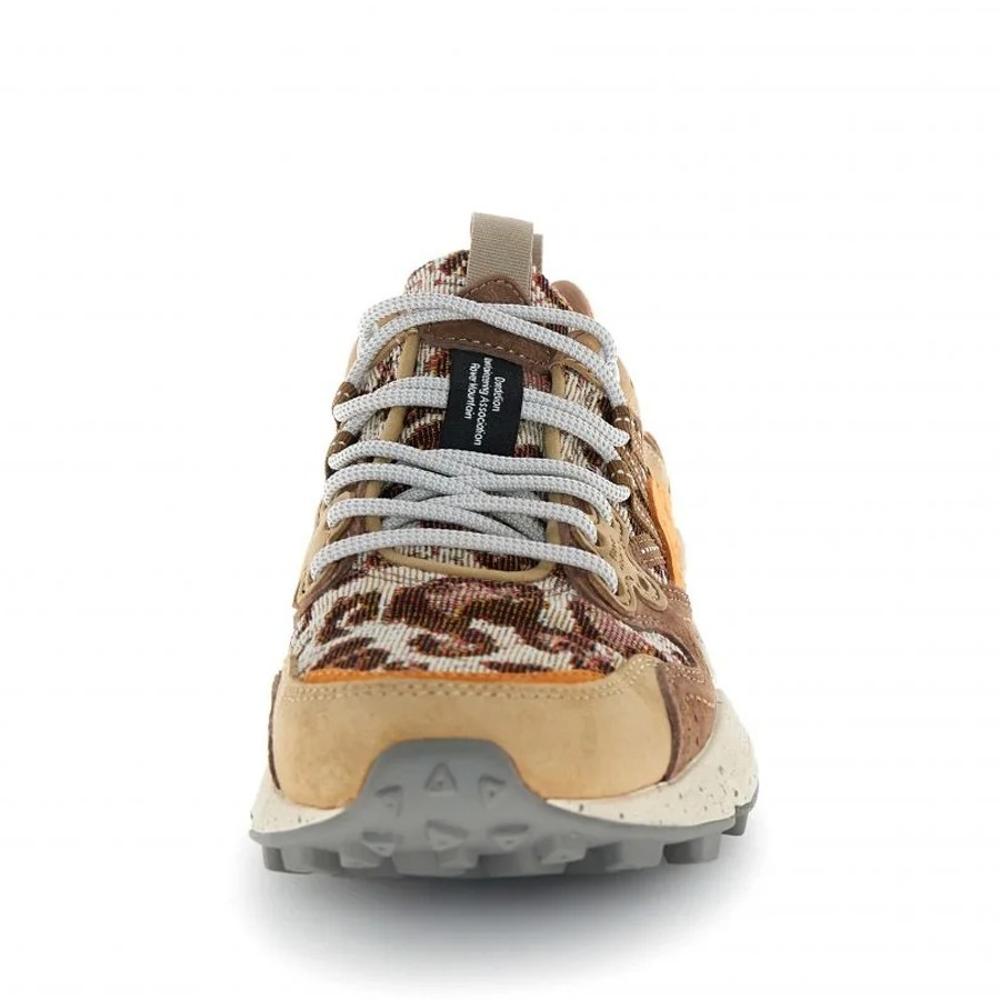 Flower mountain Yamano 3 woman suede light orange brown orange