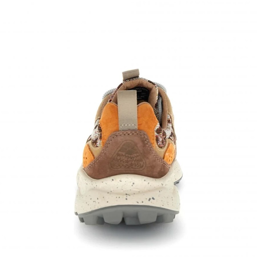 Flower mountain Yamano 3 woman suede light orange brown orange