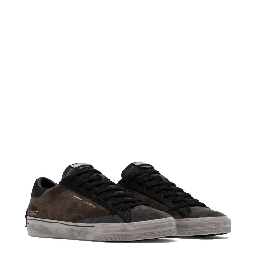 Crime London sneakers uomo DISTRESSED 2.0 BROWNSTONE