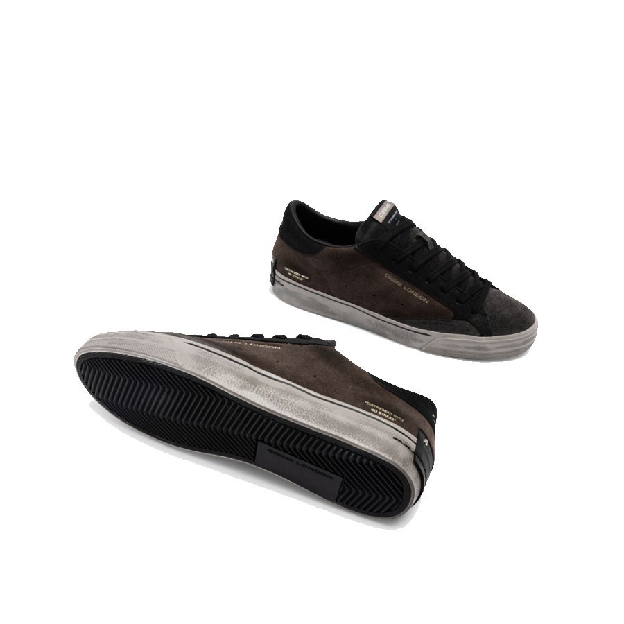 Crime London sneakers uomo DISTRESSED 2.0 BROWNSTONE