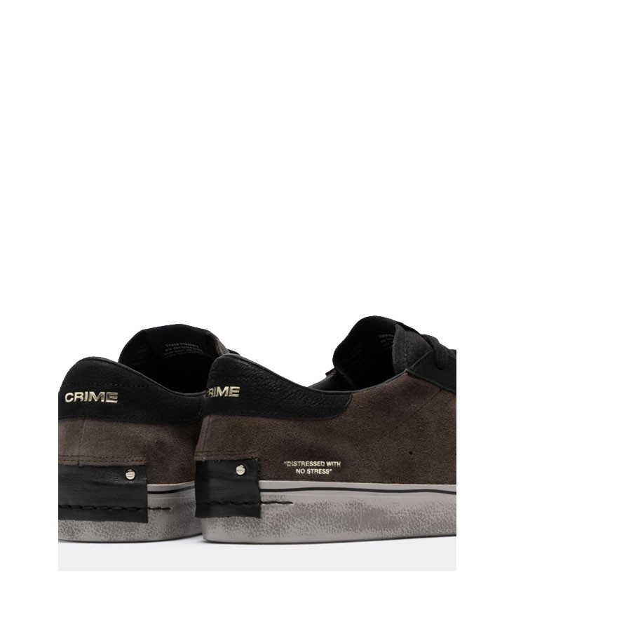 Crime London sneakers uomo DISTRESSED 2.0 BROWNSTONE