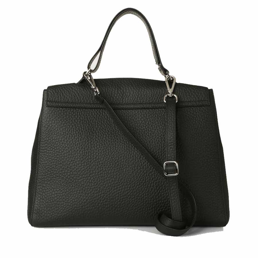 Orciani Sveva Soft large leather shoulder bag with shoulder strap