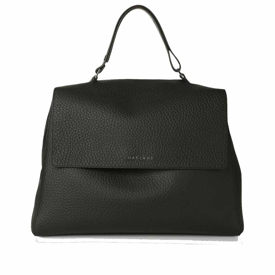Orciani Sveva Soft large leather shoulder bag with shoulder strap