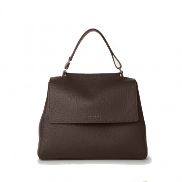 ORCIANI Borsa a spalla MEDIA  SVEVA SOFT in pelle con tracolla