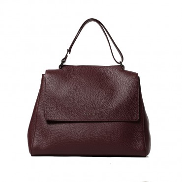 ORCIANI Borsa a spalla MEDIA  SVEVA SOFT in pelle con tracolla
