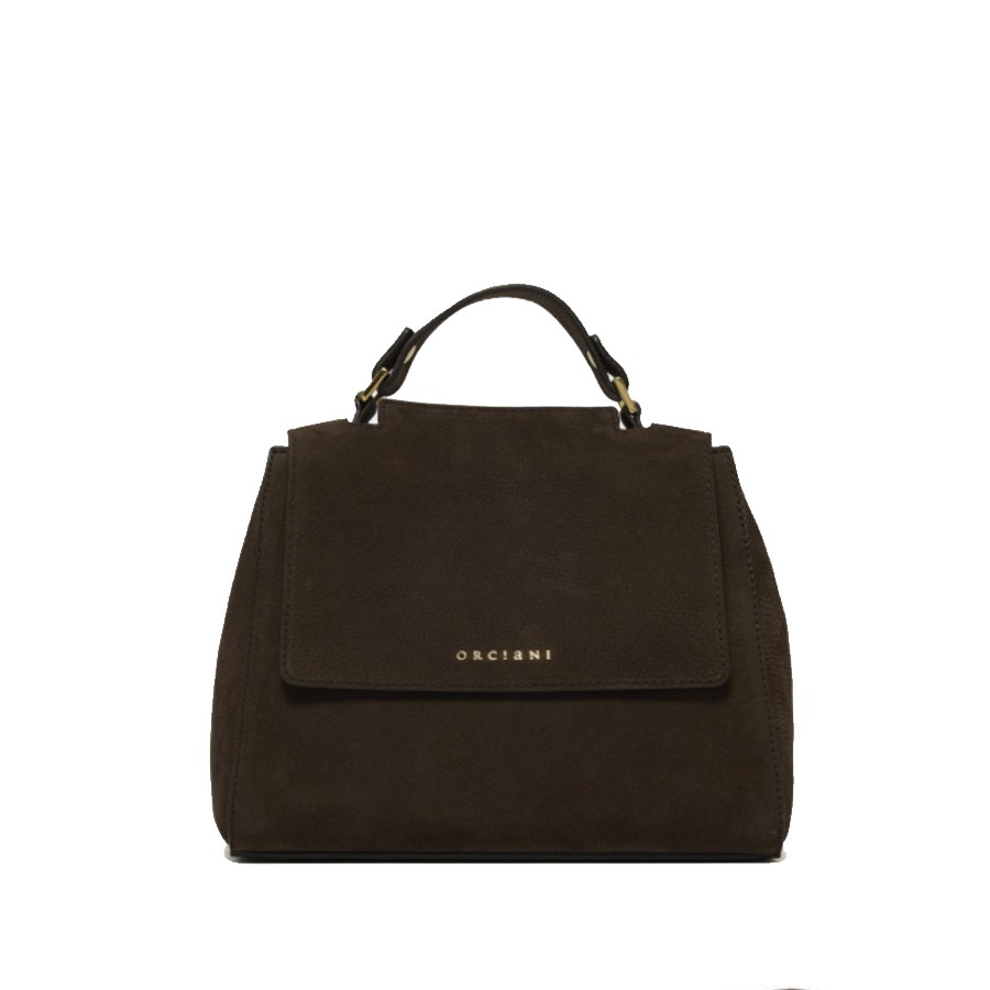 ORCIANI Borsa Sveva Nabucco Small a mano in pelle nabuk con tracolla
