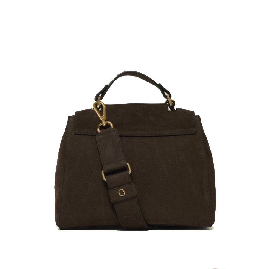 ORCIANI Borsa Sveva Nabucco Small a mano in pelle nabuk con tracolla