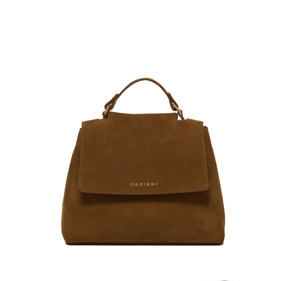 ORCIANI Borsa Sveva Nabucco Small a mano in pelle nabuk con tracolla