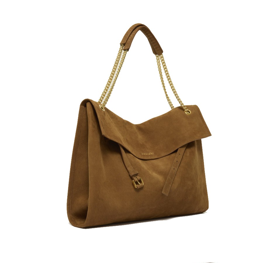 ORCIANI Borsa Venus Nabucco Large a spalla in pelle nabuk