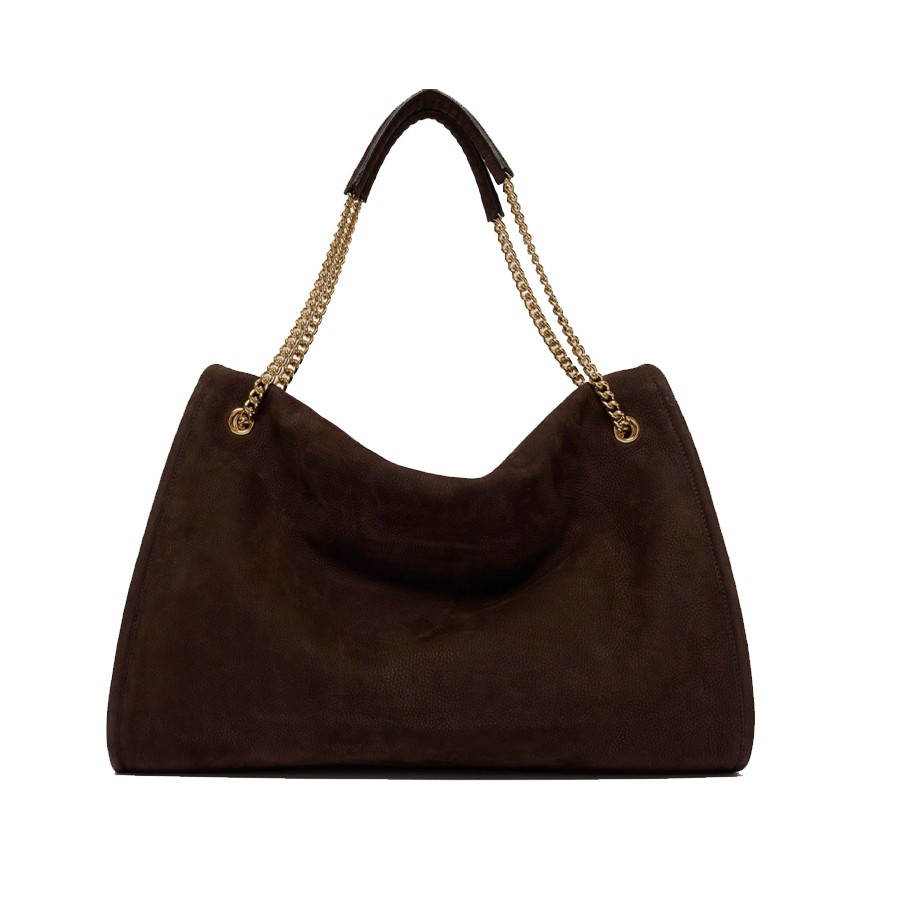 ORCIANI Borsa Venus Nabucco Large a spalla in pelle nabuk