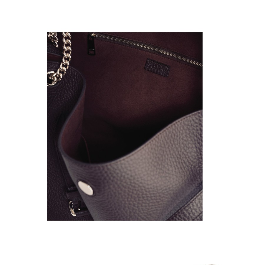 ORCIANI Borsa Venus Soft Midi a spalla in pelle martellata