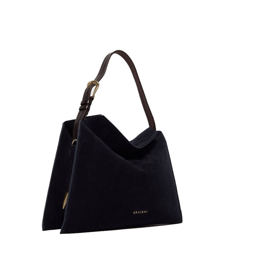 copy of Trinity Peach Midi shoulder bag in suede and leather