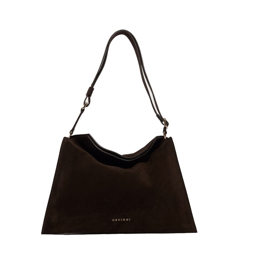 copy of Trinity Peach Midi shoulder bag in suede and leather