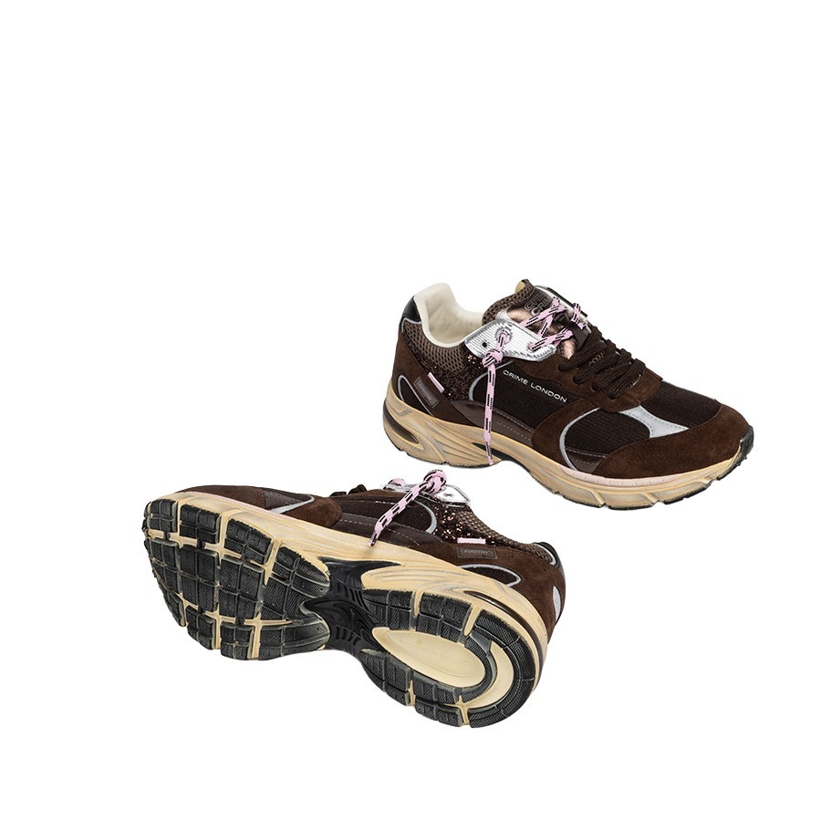 Crime London sneakers  Fuitive 9064 Ambe Brown