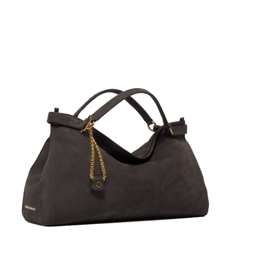 ORCIANI Virgo Nabucco Midi handbag in nubuck leather