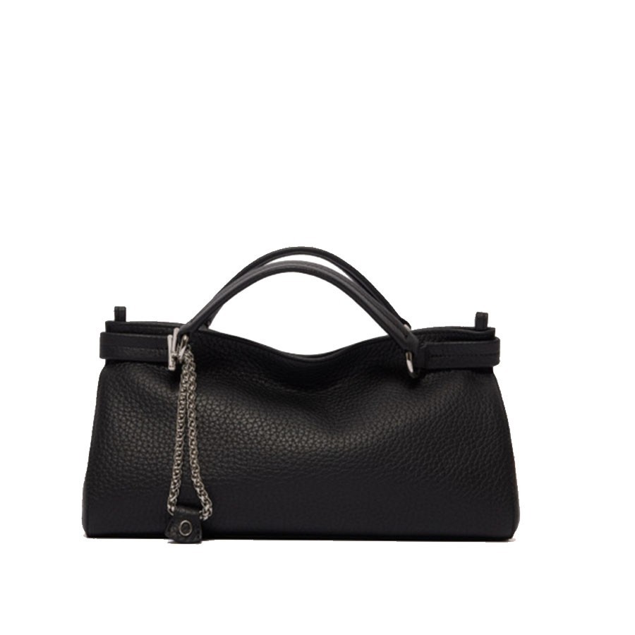 ORCIANI Virgo Soft Small hand-handed bag in hammered leather