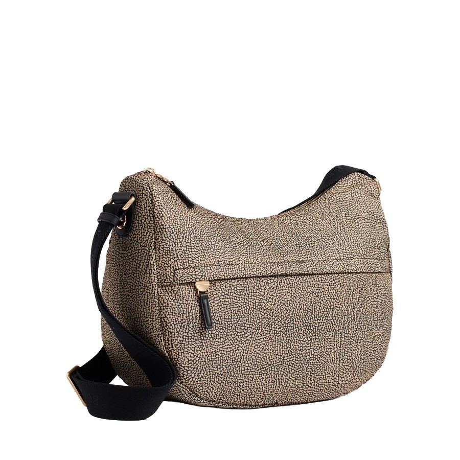 Borbonese borsa B-Club Luna medium Opnaturale nero