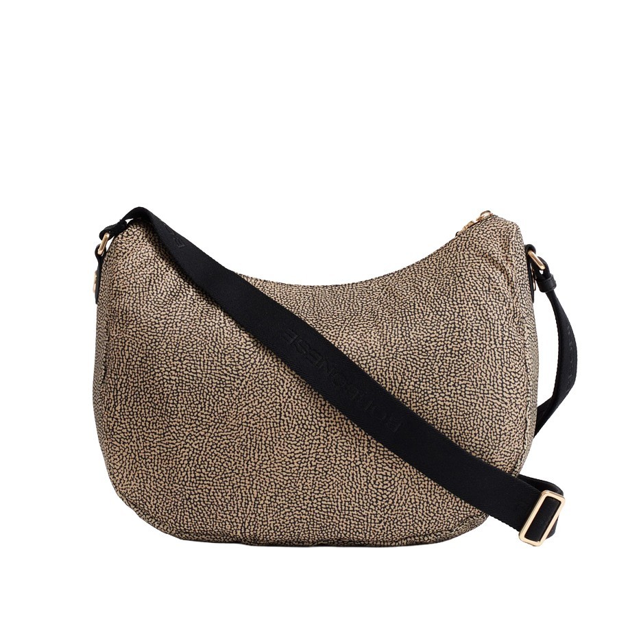 Borbonese borsa B-Club Luna medium Opnaturale nero