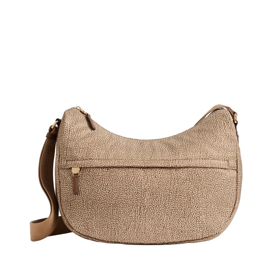 Borbonese borsa B-Club Luna medium Op beige marrone