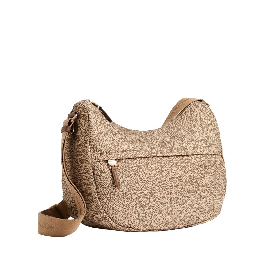 Borbonese borsa B-Club Luna medium Op beige marrone