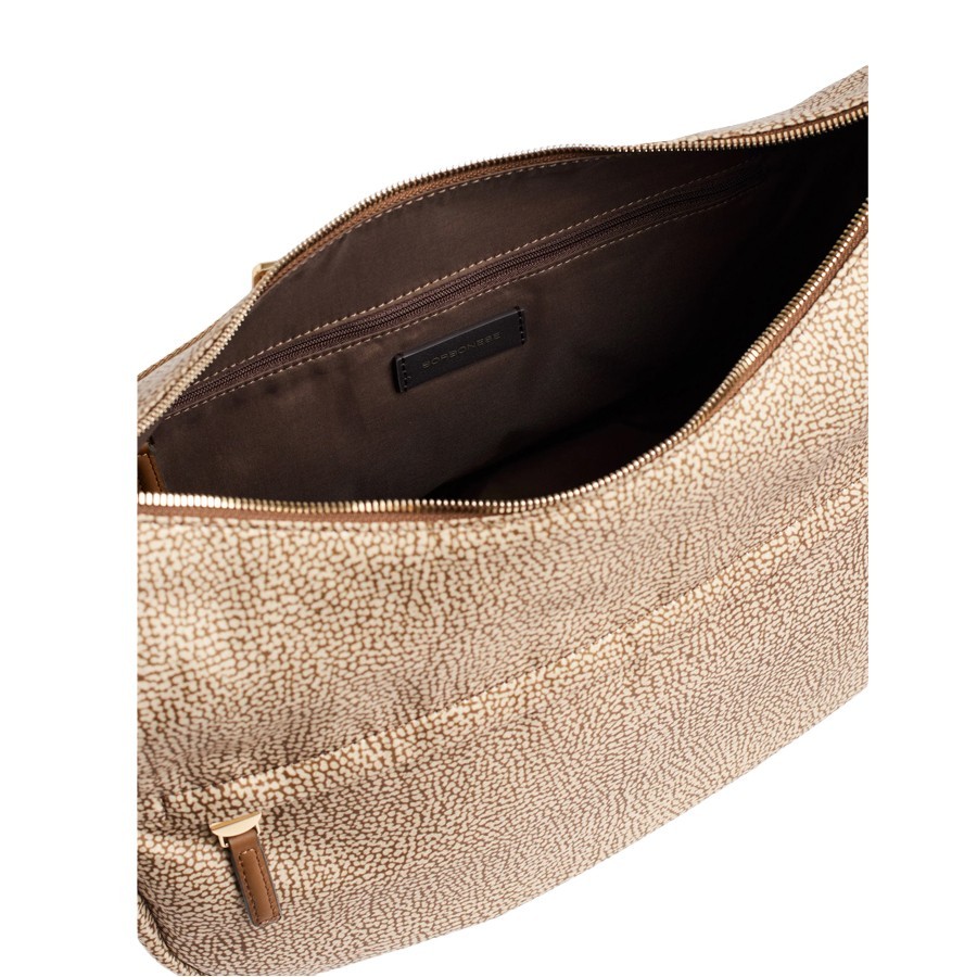 Borbonese borsa B-Club Luna medium Op beige marrone