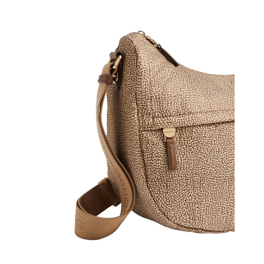 Borbonese borsa B-Club Luna medium Op beige marrone