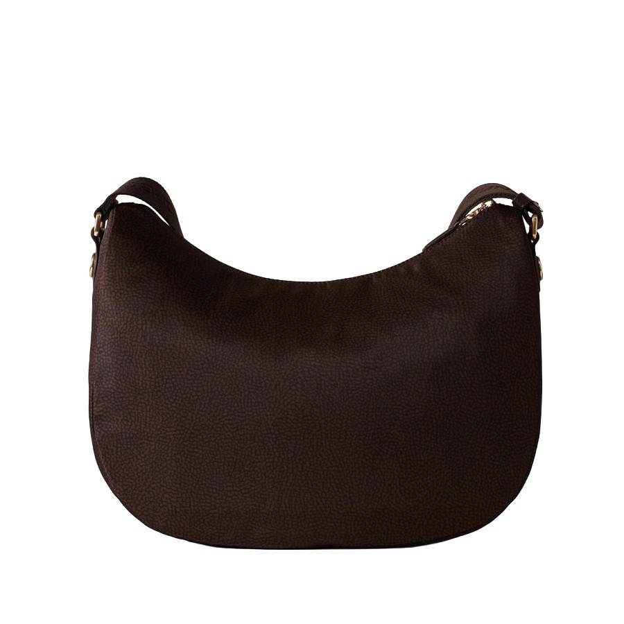 Borbonese borsa B-Club Luna medium Op cioccolato