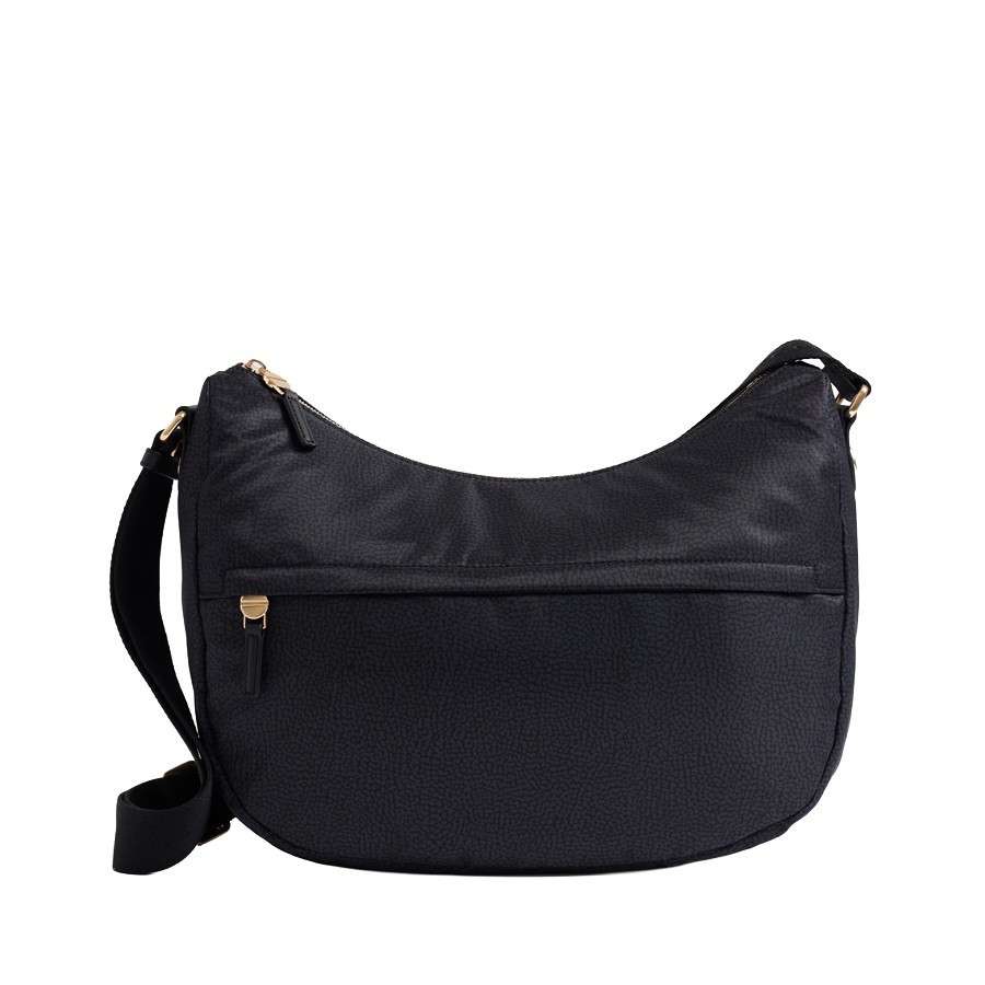 Borbonese borsa B-Club Luna medium Op dark black