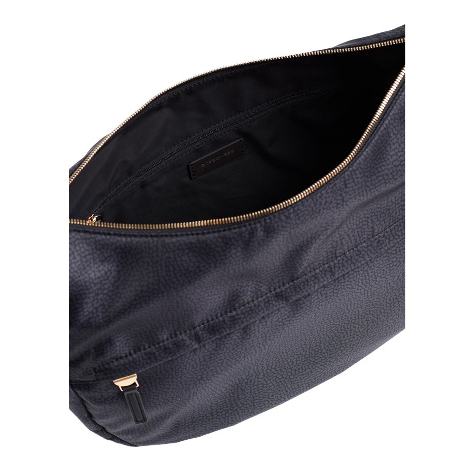 Borbonese borsa B-Club Luna medium Op dark black