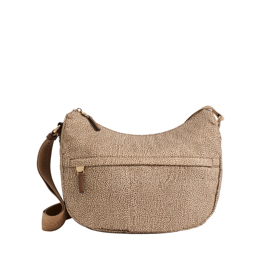 Borbonese borsa B-Club Luna middle Op beige marrone